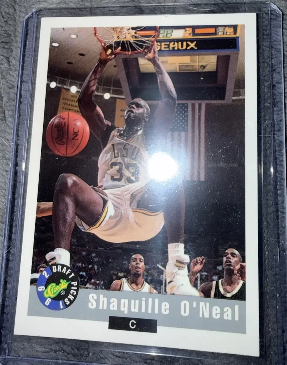 1992 Classic Draft Picks - Shaquille O'Neal #1 (RC) - In Hard case